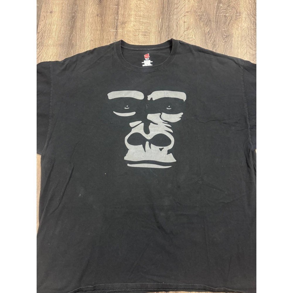 Hanes San Diego Zoo‎ Safari Park Gorilla Graphic T-Shirt Mens 3XL Black Cotton